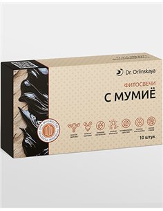 Dr. Orlinskaya Shilajit (Mumiyo) herbal suppositories 10pcs