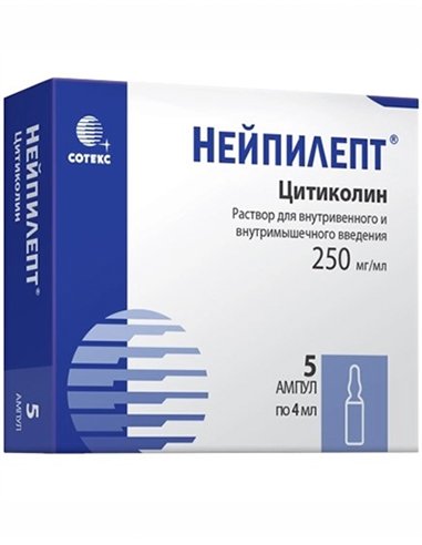 Neipilept 250 mg/ml (Citicoline) 4ml x 5 ampoules