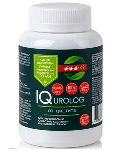Клеточный комплекс IQ UROLOG - профилактика цистита 84 капсулы