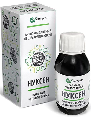 ФИТЭКО Бальзам черного ореха Нуксен Антиоксидантный Общеукрепляющий 100мл