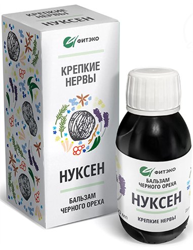 ФИТЭКО Бальзам черного ореха Нуксен Крепкие нервы 100мл