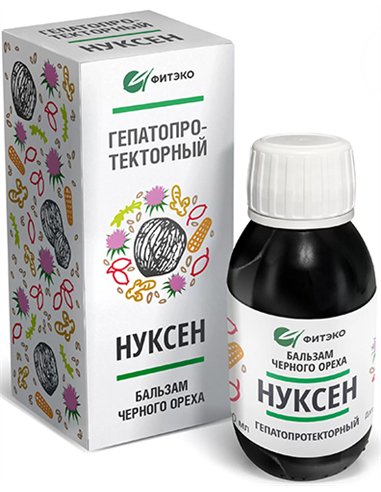 ФИТЭКО Бальзам черного ореха Нуксен Гепатопротекторный 100мл