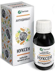 ФИТЭКО Бальзам черного ореха Нуксен Антидиабет 100мл