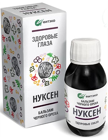 ФИТЭКО Бальзам черного ореха Нуксен Здоровые глаза 100мл