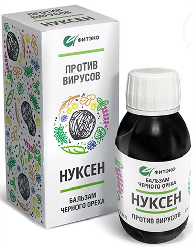 ФИТЭКО Бальзам черного ореха Нуксен Противовирусный 100мл