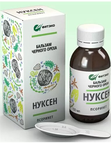 ФИТЭКО Бальзам черного ореха Нуксен Псоринет 100мл