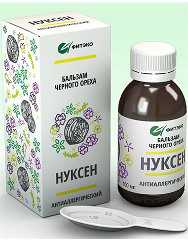 ФИТЭКО Бальзам черного ореха Нуксен Антиаллергический 100мл
