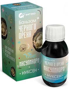 ФИТЭКО Бальзам черного ореха Нуксаден с дигидрокверцетином Инсулинорм 100мл