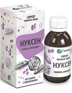 ФИТЭКО Сироп Нуксен Память Интеллект с пребиотиком 125мл