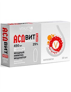 VITAUCT Фитосвечи АСДвит Форте-2Ф 25% и коллоидное серебро 10шт