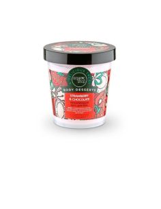 Organic Shop Body Dessert Мусс для тела Клубника и шоколад Увлажняющий 450мл