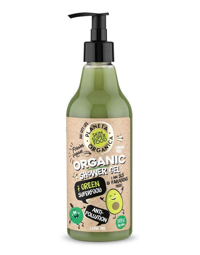 Planeta Organica Skin Super Food Shower Gel Anti−Pollution 500ml