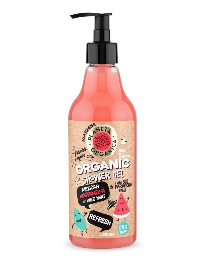 Planeta Organica Skin Super Food Гель для душа Refresh 500мл