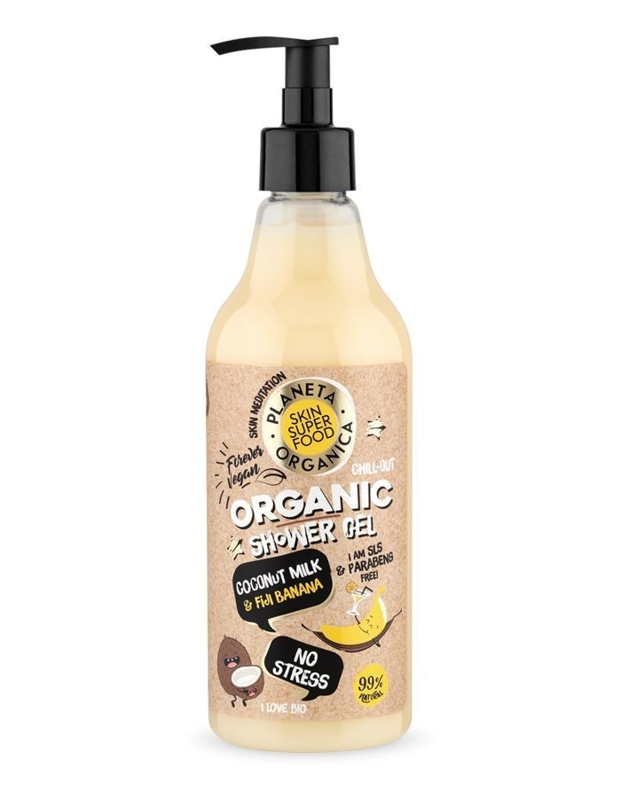 Planeta Organica Skin Super Food Shower Gel No Stress 500ml