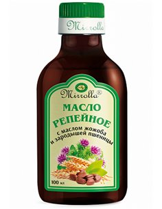 Mirrolla Масло репейное с зародышем пшеницы и жожоба 100мл
