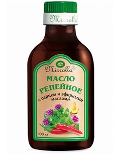 Mirrolla Масло репейное с красным перцем и эфирными маслами 100мл