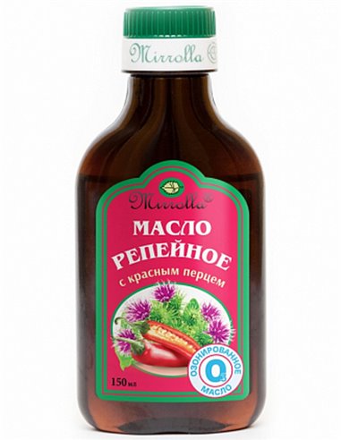 Mirrolla Burdock oil OZONIZED with Red pepper 150ml