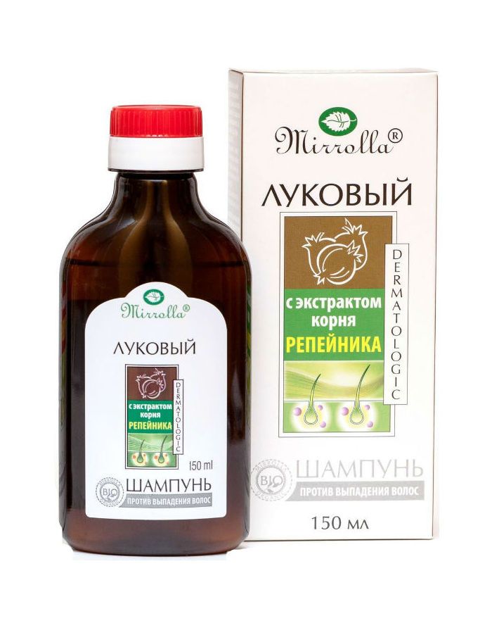 Mirrolla Onion Shampoo with Burdock Root Extract 150ml