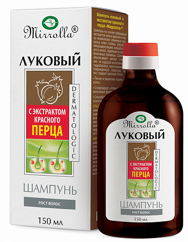 Mirrolla Onion Shampoo with Red Pepper Extract 150ml