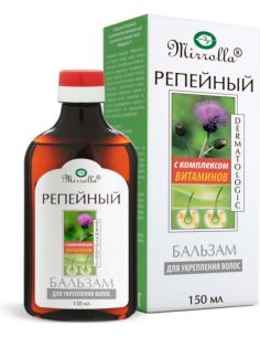 Mirrolla Шампунь репейный с комплексом витаминов для укрепления волос 150мл