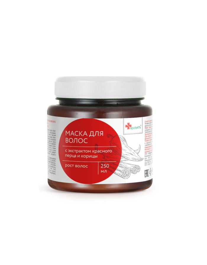 Mirrolla Hair Mask Apotek's with Red pepper and Cinnamon extract 250ml