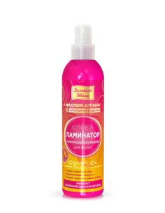 Золотой Шелк Спрей ламинатор блескообразующий для волос 300мл