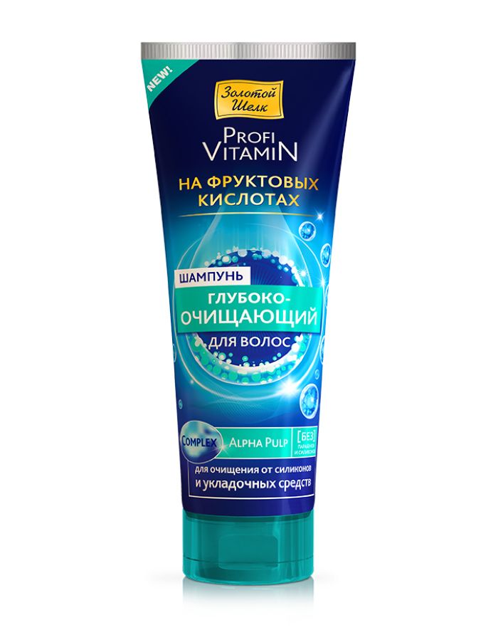 Golden Silk Shampoo deep cleaning hair for fruit acids 250ml