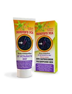 Новые Тайны Золотого Уса Гель-снадобье для ног ПРИ ВАРИКОЗНОМ РАСШИРЕНИИ ВЕН 75мл