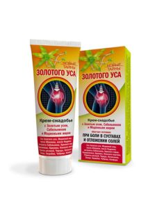 Новые Тайны Золотого Уса Крем-снадобье при боли в суставах и отложении солей 75мл
