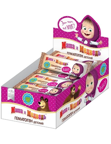 Hematogen Bar Masha and the Bear 30pcs x 25g