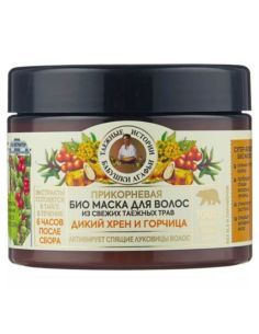 Агафья Маска для волос Прикорневая Дикий хрен-горчица 300мл