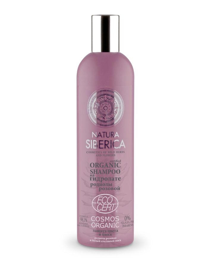 Natura Siberica Exclusive Hydrolates Shampoo for colored hair Protection of color and Shine 400ml