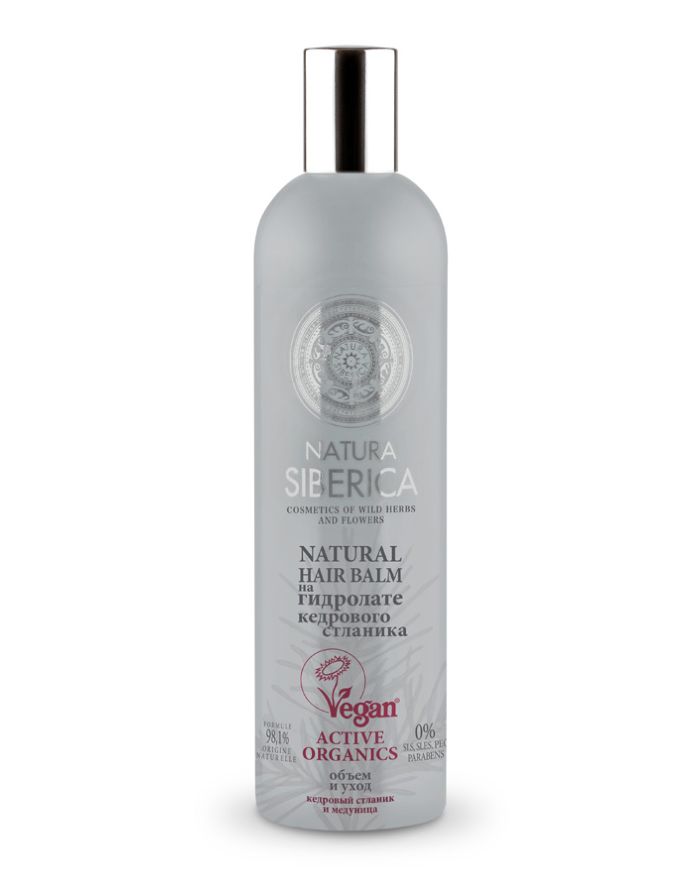 Natura Siberica Exclusive Hydrolates Balm for all hair types Volume and Care 400ml