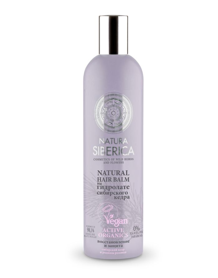 Natura Siberica Exclusive Hydrolates Balm for damaged hair Restoration and Protection 400ml