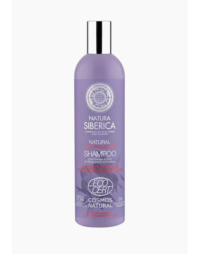 Natura Siberica Shampoo ANTI-POLLUTION for fine hair and split ends 400ml
