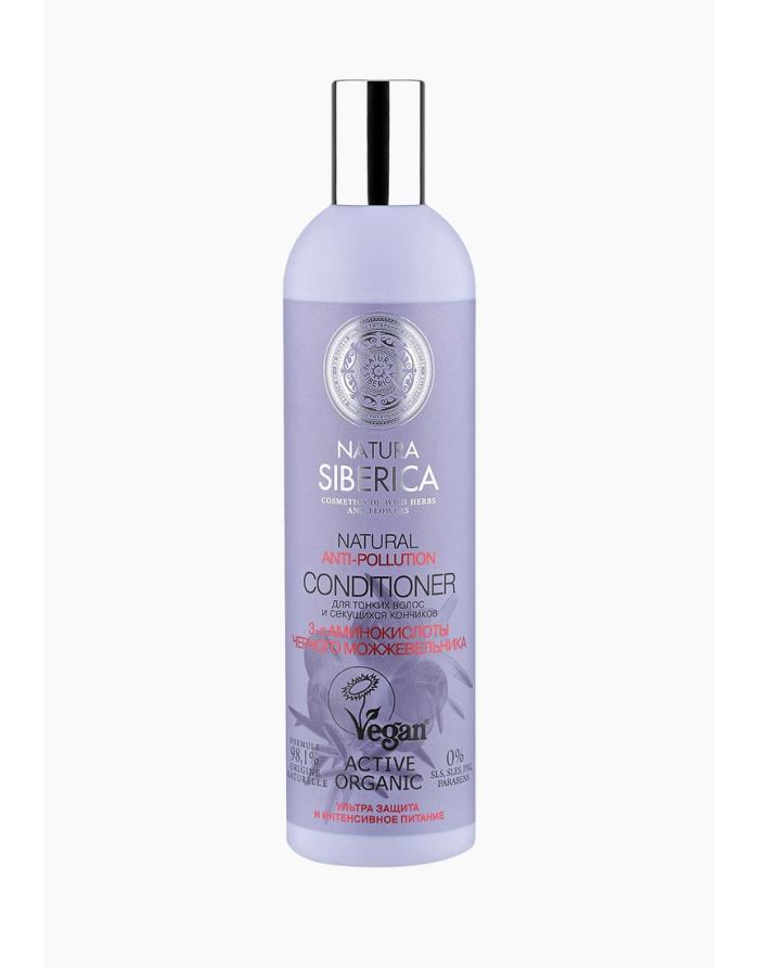 Natura Siberica Conditioner ANTI-POLLUTION for fine hair and split ends 400ml