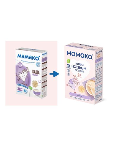 Mamako 6+ months Oatmeal porridge with goat milk 200g