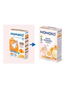 Mamako Каша Кукурузная с с тыквой и абрикосом на козьем молоке 200г