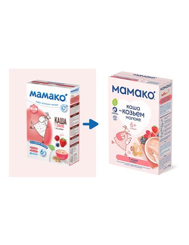 Mamako Каша 7 злаков с ягодами на козьем молоке 200г