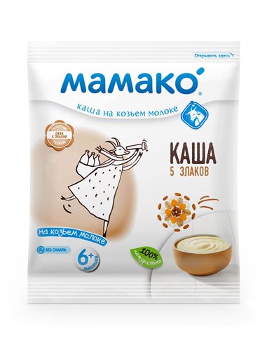 Mamako Каша 5 злаков на козьем молоке 30г