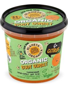 Planeta Organica Skin Super Food Body Scrub-Sorbet C+ Citrus 485ml