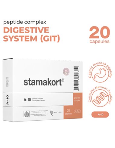Peptides Цитомаксы Стамакорт - пептиды желудка 20 капс. x 0,2г