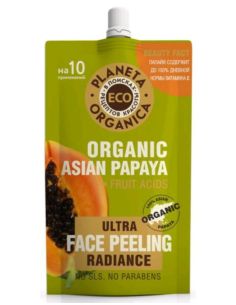 Planeta Organica ECO Organic Asian Papaya Пилинг для сияния кожи лица 100мл