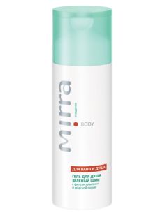 Mirra BODY Shower Gel GREEN NOISE with phytoextracts and sea salt 150ml