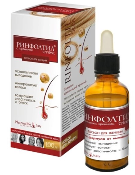 Rinfoltil Silex Лосьон с кремнием от выпадения волос для женщин 100мл