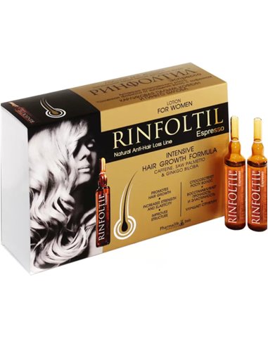 Rinfoltil Espresso Лосьон с кофеином от выпадения волос для женщин 10мл х 10шт
