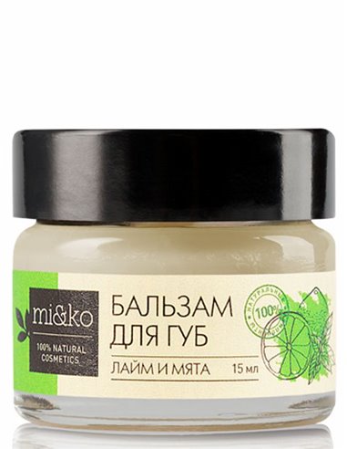Mi&ko Lip Balm Mint and Lime bactericidal 15ml