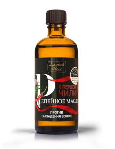 Золотой Шелк Репейное масло с Перцем Чили против выпадения волос 100мл