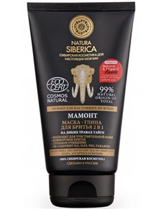 Natura Siberica Men Маска-глина для бритья 2в1 Мамонт 150мл