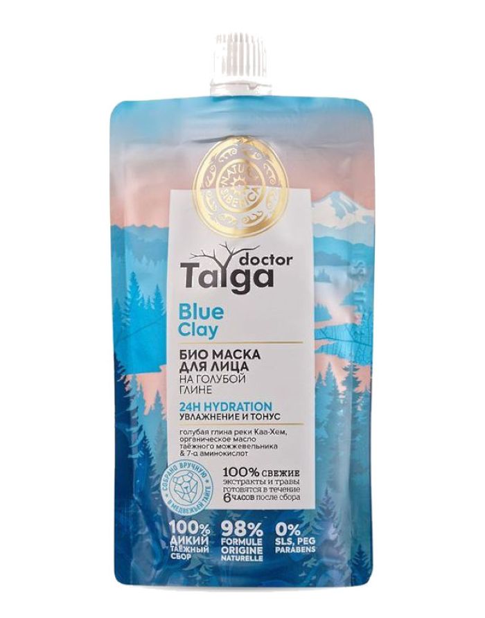 Natura Siberica Doctor Taiga Face Mask 24H Hydration Blue Clay100ml